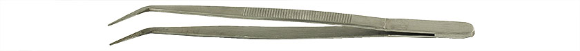 Value-Tec 660.MS robuste Pinzette für industrielle Zwecke, Typ 660, gewinkelt, spitze, geriffelte Spitzen, 150 mm, Edelstahl